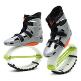 JUMPNORD Jump Shoes Kangaroo Bounce Shoes | Exercise & Fitness Boots | Workout Jumps | Women & Men Orange green M-33/35