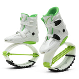 JUMPNORD Jump Shoes Kangaroo Bounce Shoes | Exercise & Fitness Boots | Workout Jumps | Women & Men green and pink M-33/35