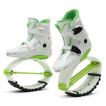 JUMPNORD Jump Shoes Kangaroo Bounce Shoes | Exercise & Fitness Boots | Workout Jumps | Women & Men Green and white M-33/35