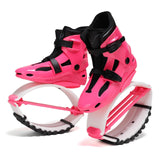 JUMPNORD Jump Shoes Kangaroo Bounce Shoes | Exercise & Fitness Boots | Workout Jumps | Women & Men green and pink L-36/38