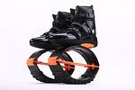 JUMPNORD Elastic Shoes Jump Easily Space Bouncer Jump Shoes Stilts Bounce Shoes，All Black Orange Label，39/41 (XL) code (load bearing 70kg-90kg)