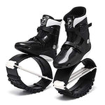 JUMPNORD Elastic Shoes Jump Easily Space Bouncer Jump Shoes Stilts Bounce Shoes，Black and White Combination，42/44 code (XXL number)