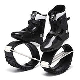 JUMPNORD Elastic Shoes Jump Easily Space Bouncer Jump Shoes Stilts Bounce Shoes，Black and White Combination，36/38 size (L size)