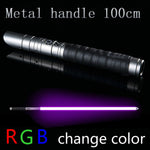 Metal Lightsaber Light Sword Metal Sword PC Blade Heavy Dueling RGB Light Laser Cosplay Boy Gril Luminous Toy Stick Saber