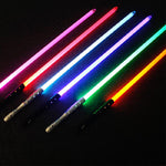 Lightsaber Cosplay Prop Laser Saber Sword Metal Handle USB Recharging Force Light Saber Samurai Knife Weapon Luminous Toys