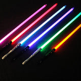 Lightsaber Cosplay Prop Laser Saber Sword Metal Handle USB Recharging Force Light Saber Samurai Knife Weapon Luminous Toys