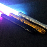 Lightsaber Cosplay Prop Laser Saber Sword Metal Handle USB Recharging Force Light Saber Samurai Knife Weapon Luminous Toys