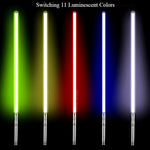 Lightsaber RGB Metal Handle Sword Laser Force Fx Heavyweight Duel Weapon Cosplay Sound Effect Discoloration Laser