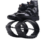 JUMPNORD Elastic Shoes Jump Easily Space Bouncer Jump Shoes Stilts Bounce Shoes，All Black Orange Label，36/38(L) code (load bearing 50kg-70kg)