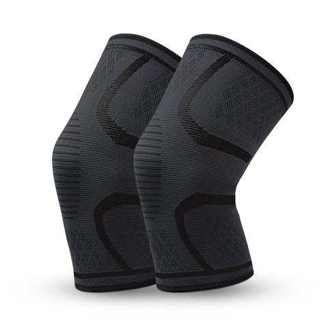 Knitted nylon sports knee pads, men's and women's badminton running fitness knee pads in autumn and winter, outdoor mountaineering warm knee pads.