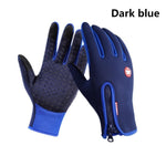 Outdoor Fishing Waterproof Mens Gloves Touch Screen Women Sport Ridding Windproof Breathable Non-Slip Gloves Lady Ski Autumn