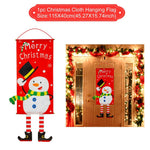 Christmas Door Hanging Flag Merry Christmas Decor for Home Christmas Ornaments Christmas Navidad Xmas Gifts New Year