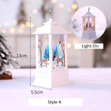 Santa Claus Snowman Lantern Light Merry Christmas Decor For Home Christmas Tree Ornament Xmas Gifts Navidad