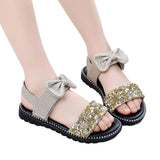 Sandals ETé New Fashion Comfortable Children Soft Open Sole Little Girl Princess Beach Shoes