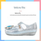 New Girl Princess Sandals Frozen Shoes Comfortable Sandals For Kids Crystal Shoes