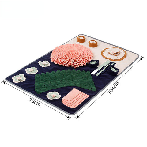 Dog puzzle Tibetan food training plush sniffing pad