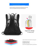 Men's business burglar backpack USB backpack Purple