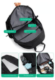Men's casual backpack Travel backpack College student bag blue