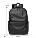 Large capacity backpack laptop bag dark grey