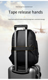 Large capacity backpack laptop bag dark grey