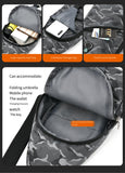 Men's Chest Bag Men's One-shoulder Cross-body Bag Black