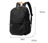 Men's Travel Backpacks Male and Female Student Computer Bags Black