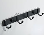 Punch-free space aluminum coat hook Bathroom coat hook