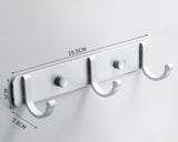 Punch-free space aluminum coat hook Bathroom coat hook