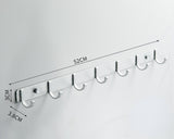 Punch-free space aluminum coat hook Bathroom coat hook