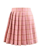 Plaid skirt Japanese spring and summer college-style pleated skirt