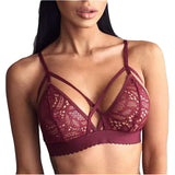 Cutout petal lace lingerie