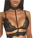 Cutout petal lace lingerie