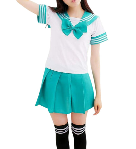 Anime performance sailor suit Japanese school uniform set