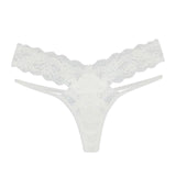 Lace transparent sexy women's low-rise thong