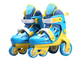 Illuminated children's roller skates adjustable for men and women（+protective gear+backpack）