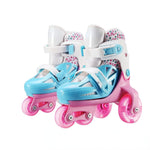 Illuminated children's roller skates adjustable for men and women（+protective gear+backpack）