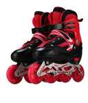 Adjustable children's full flash inline skates