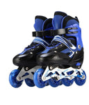 Adjustable children's full flash inline skates