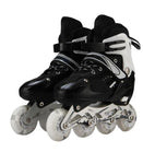 Adjustable children's full flash inline skates