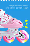 Children's roller skates single flash shoes