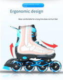 Children's roller skates 【Including shoes, protective gear, helmet and backpack】