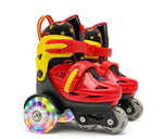 Double row roller skates Children's skates【With protective gear, backpack, barricade】