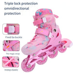 Roller skates for children roller skates【Full Flash-Backpack-Toolkit】