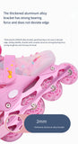 Roller skates for children roller skates【Full Flash-Backpack-Toolkit】