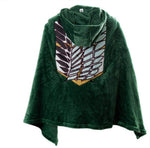 Anime dark green cape