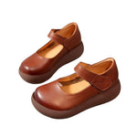 Comfortable women's shoes vintage cowhide booster shoes