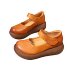 Comfortable women's shoes vintage cowhide booster shoes