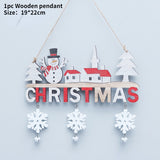 Christmas Door Hanging Oranments Wall Xmas Dec Merry Christmas Decor For Home Happy New Year Naviidad Door Pendants