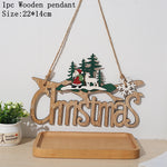 Christmas Door Hanging Oranments Wall Xmas Dec Merry Christmas Decor For Home Happy New Year Naviidad Door Pendants