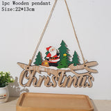 Christmas Door Hanging Oranments Wall Xmas Dec Merry Christmas Decor For Home Happy New Year Naviidad Door Pendants